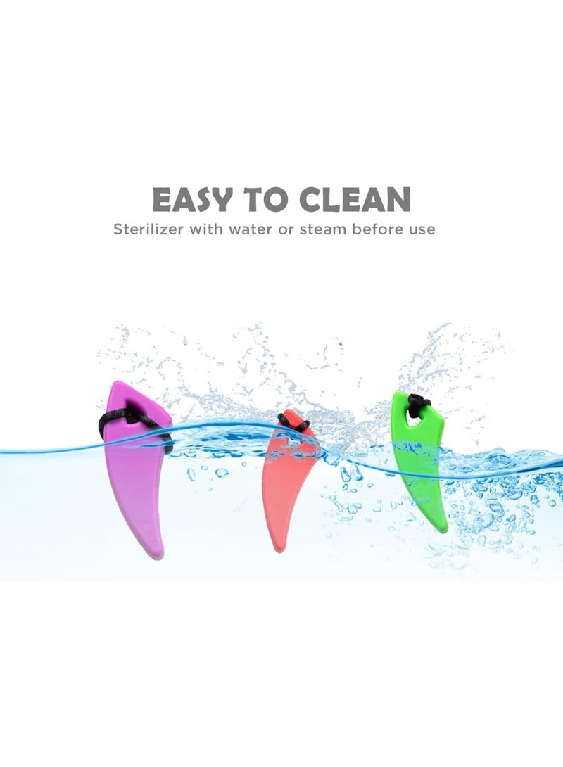 abley's Silicone chewing necklace designed to meet sensory needs, relieve anxiety, and support individuals with autism (red, green). - Image 3